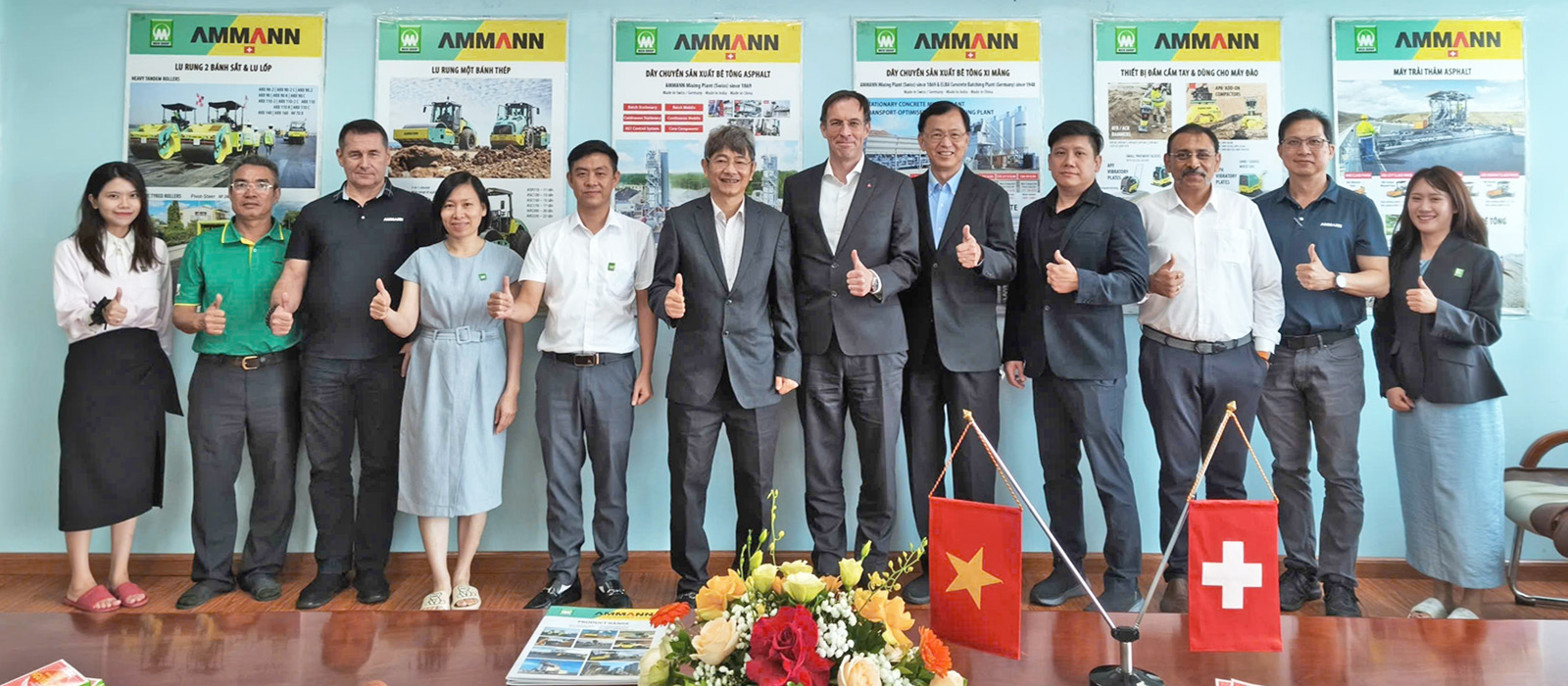 Tập đoàn Ammann, Ông Hans-Christian Schneider và các cán bộ cấp cao quản lý Khu vực Đông Nam Á đã có chuyến ghé thăm Trụ sở MICO GROUP tại Hà Nội