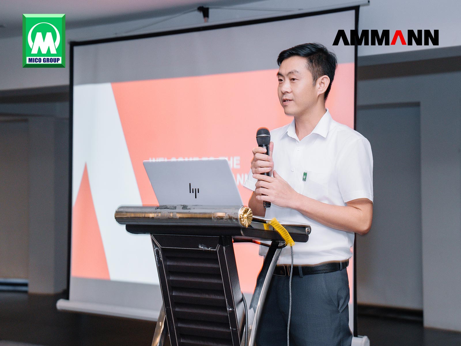 Ông Nguyễn Văn Hiếu Phó Giám đốc kinh doanh MICO GROUP phát biểu tại Hội thảo