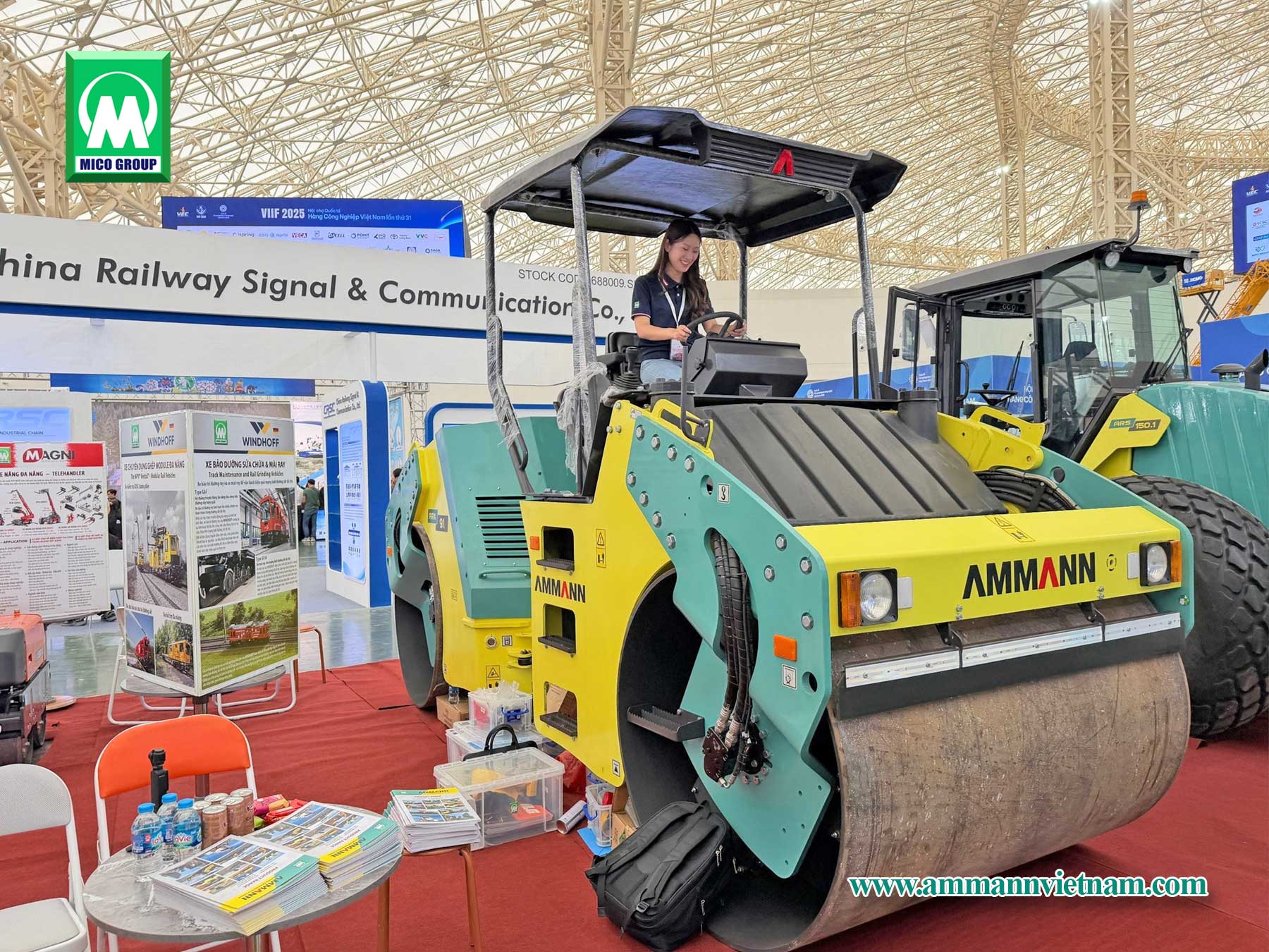 Xe lu 2 bánh sắt AMMANN ARX ​​91