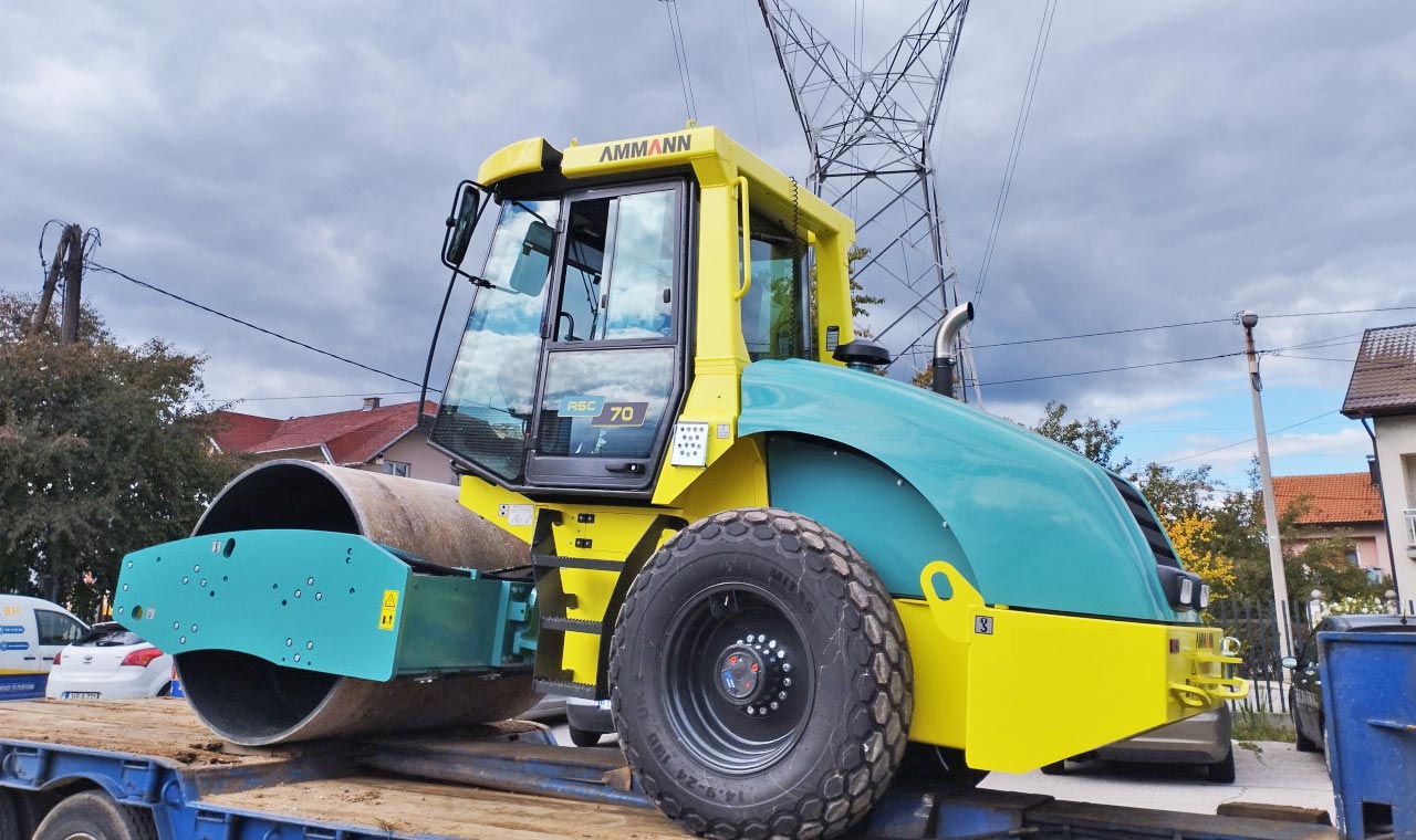Xe lu rung một trống Ammann ASC 70 PD 7 tấn
