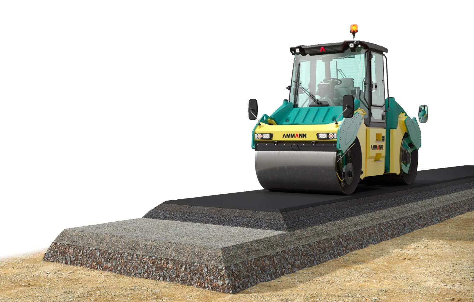 Xe lu 2 bánh thép Ammann ARX 110