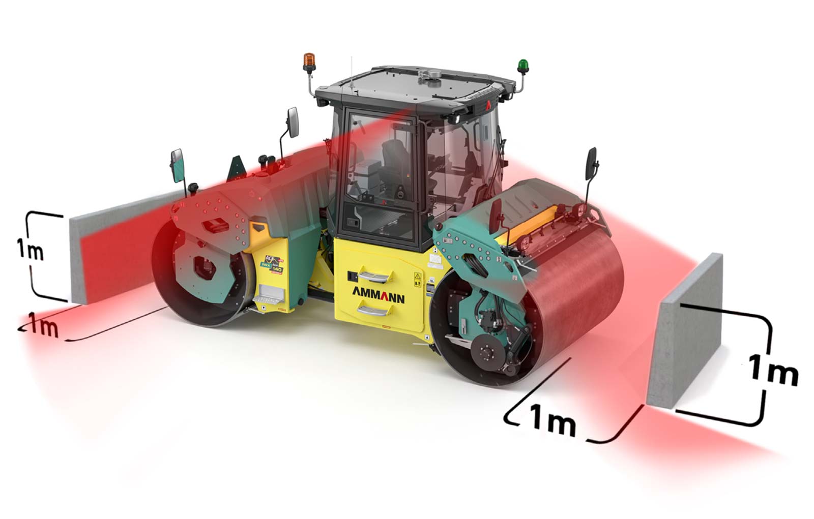 Xe lu 2 bánh thép Ammann ARX 160