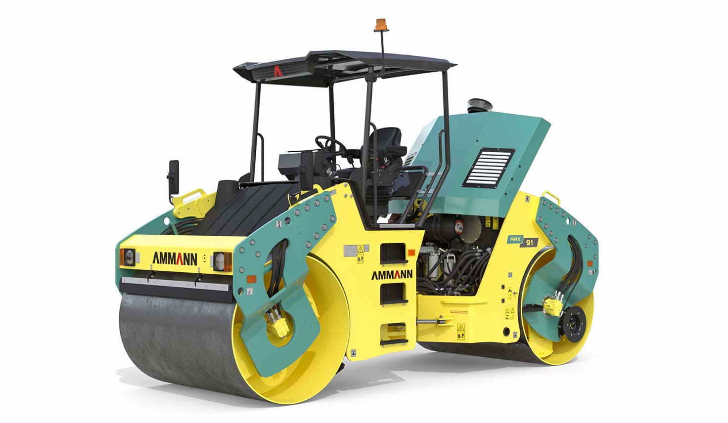 Xe lu 2 bánh thép Ammann ARX 91 Năng suất và linh hoạt