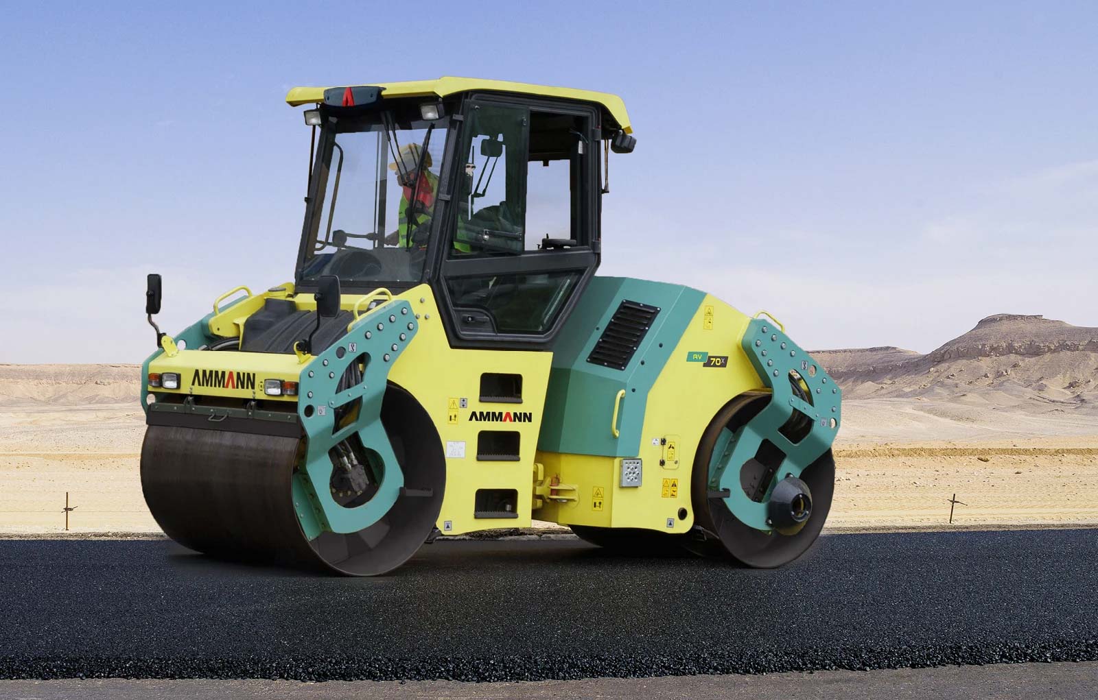 Xe lu 2 bánh thép Ammann AV 70 X | Thụy Sỹ