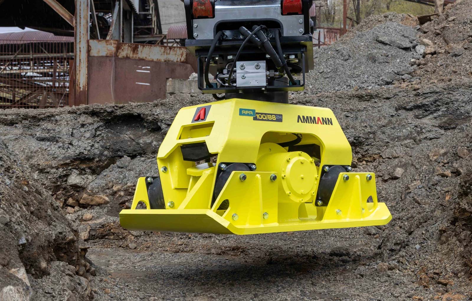 Máy đầm gắn máy đào Ammann APA 100/88 2M