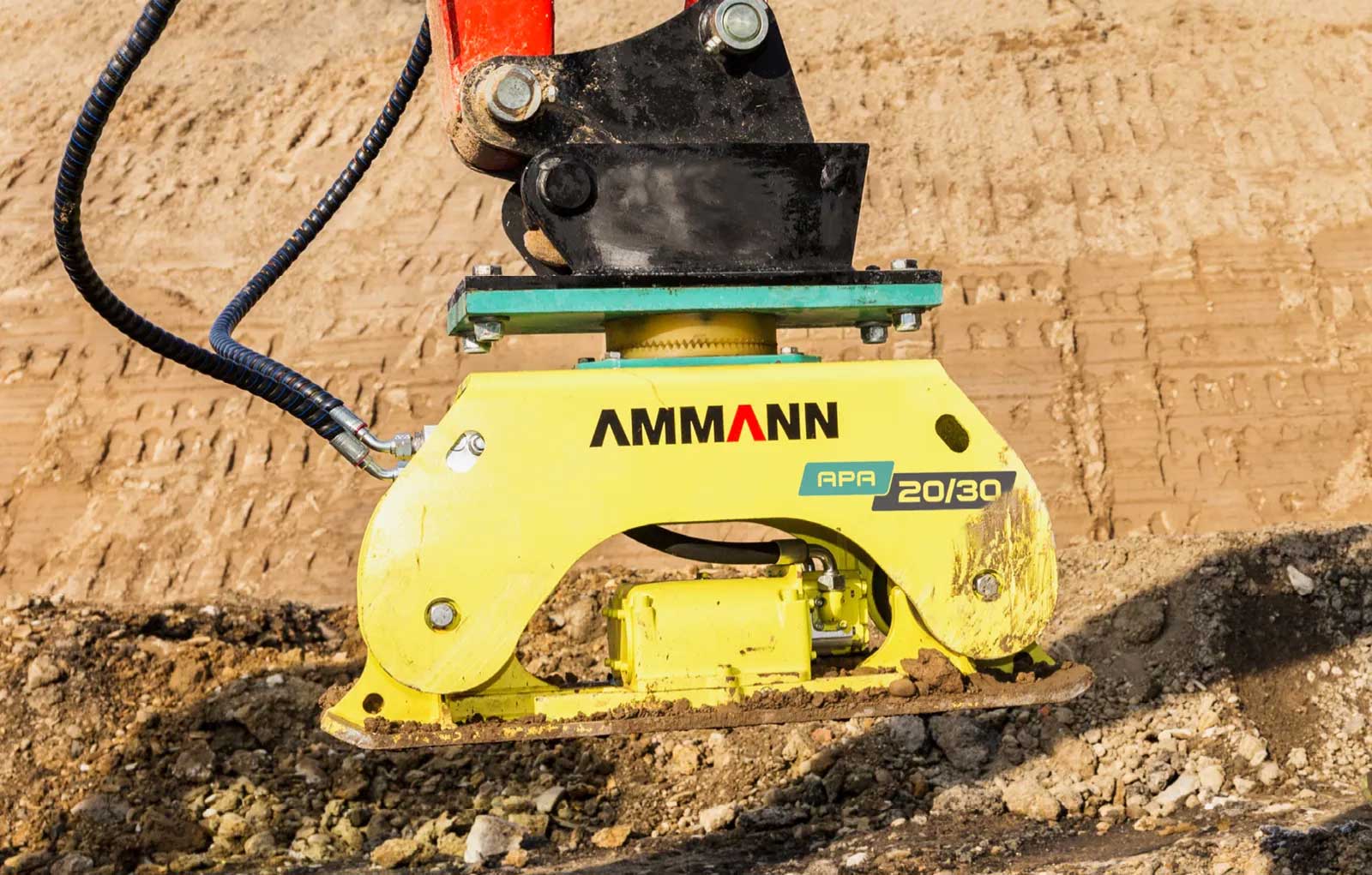 Máy đầm gắn máy đào Ammann APA 20/30