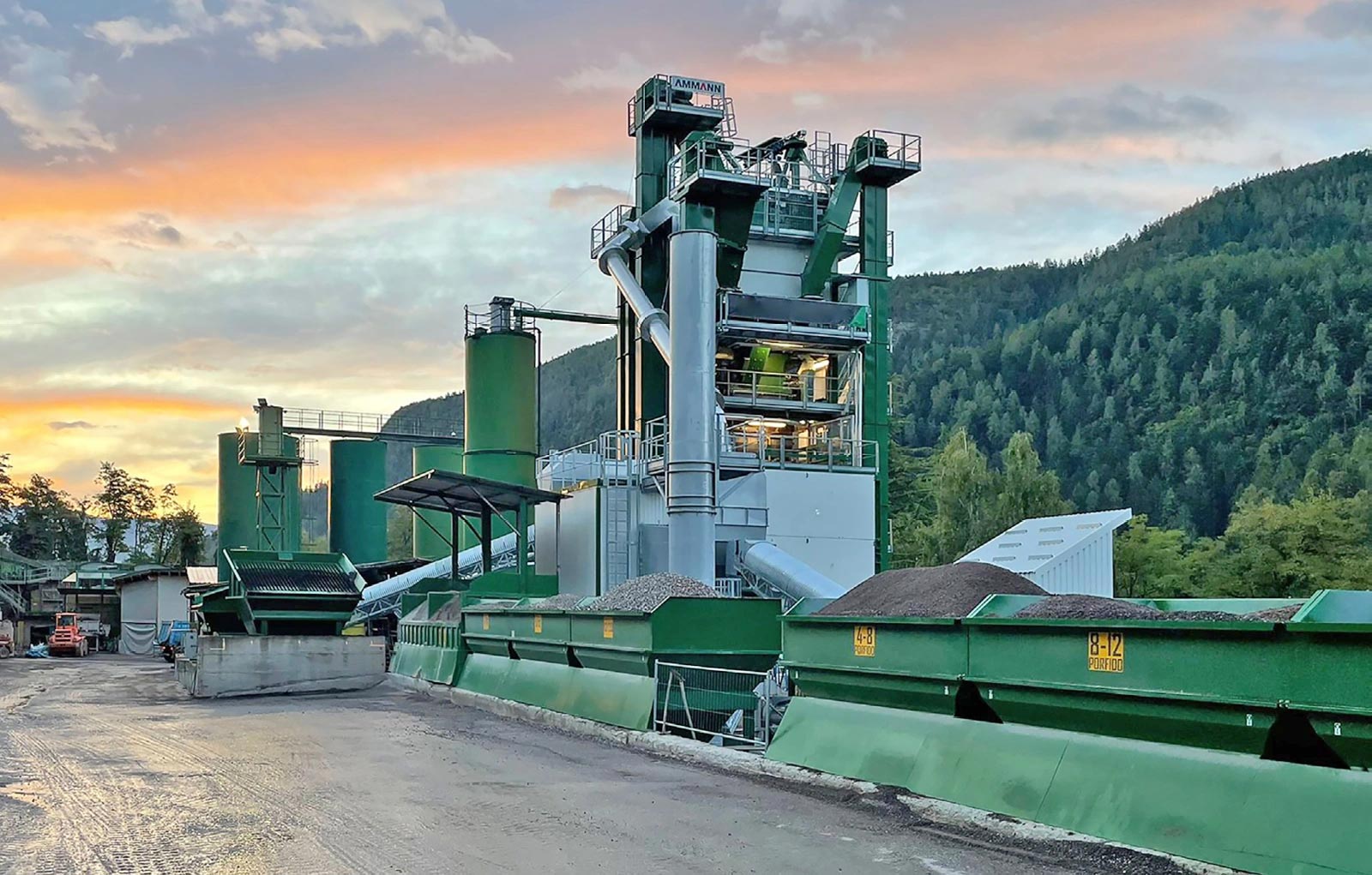 Trạm trộn nhựa đường theo mẻ Ammann ABA UNIBATCH