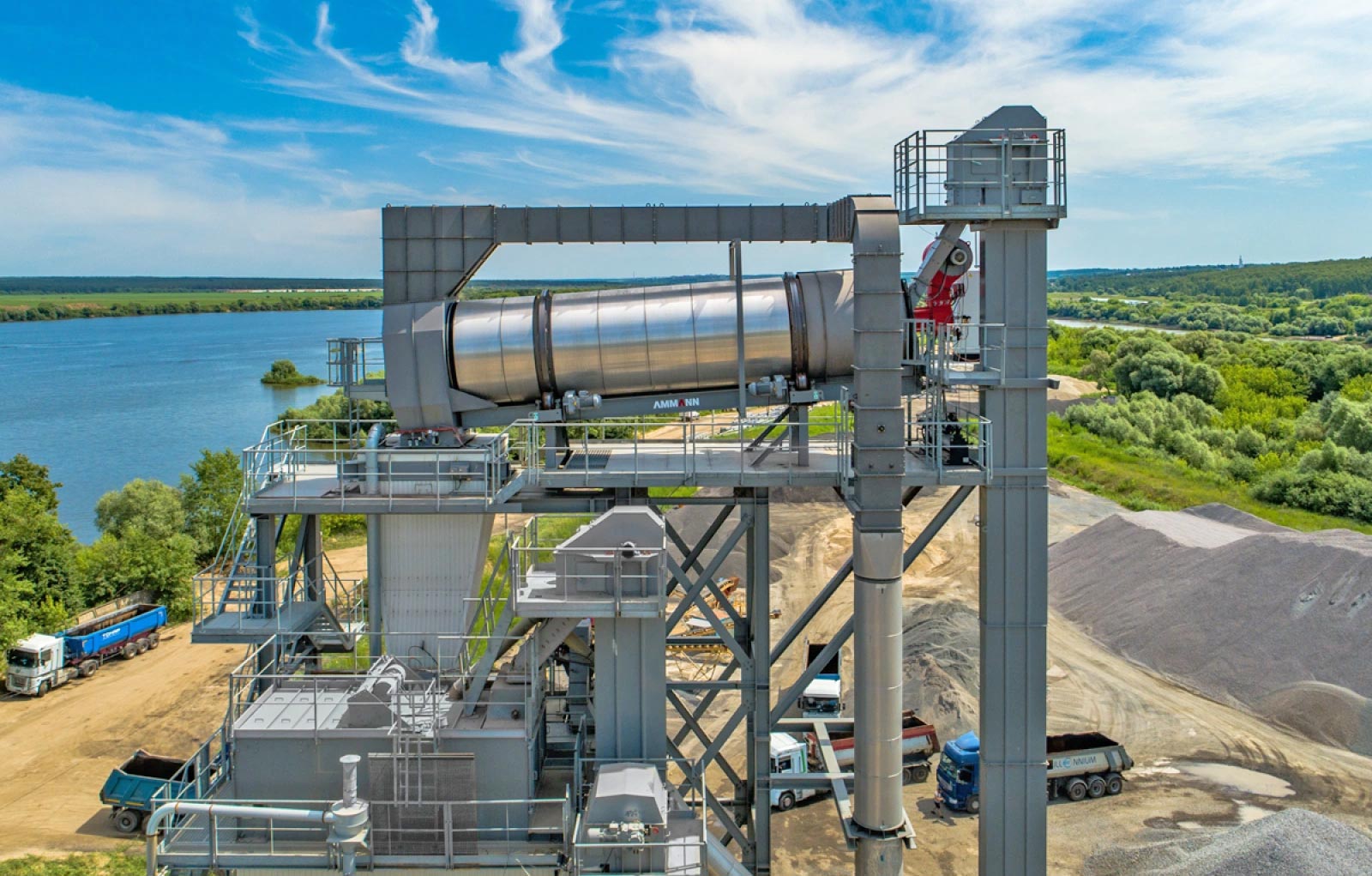 Trạm trộn nhựa đường theo mẻ Ammann ABA UNIBATCH