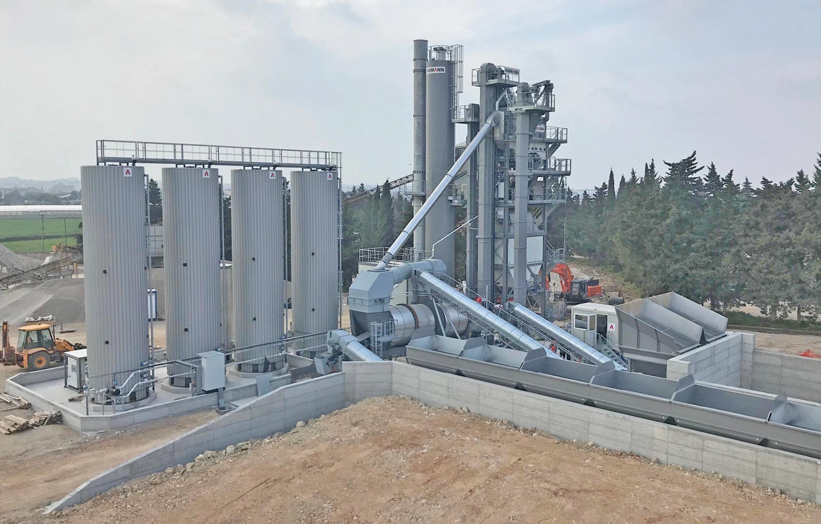 Trạm trộn nhựa đường theo mẻ Ammann ABA UNIBATCH