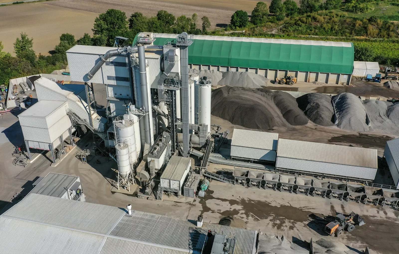 Trạm trộn nhựa đường theo mẻ Ammann ABP HRT