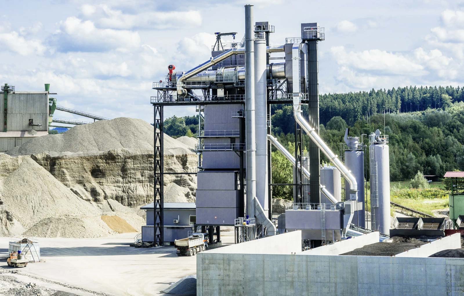 Trạm trộn nhựa đường theo mẻ Ammann ABP HRT